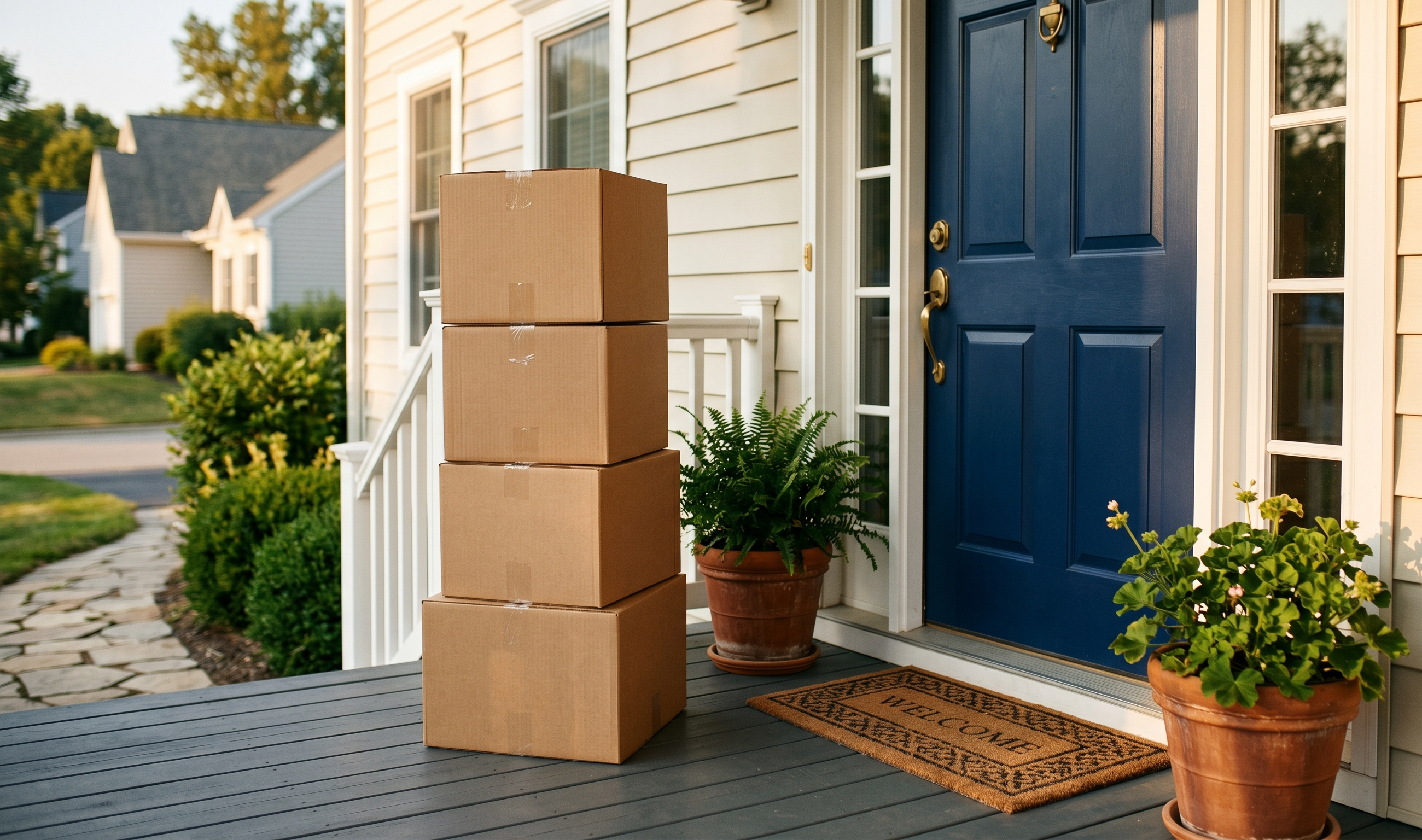 Packages delivered to a Greater Northeast doorstep