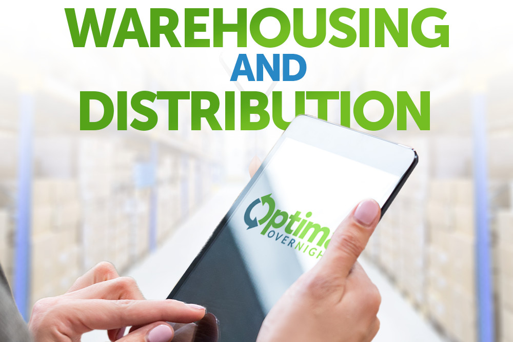 iPad app showing Warehousing and Distribution 